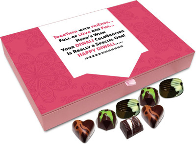 Chocholik Diwali Gift - Hope Your Diwali Celebration Is Special One Chocolate Box - 12pc Truffles(144 g)
Chocholik Diwali Gift - Hope Your Diwali Celebration Is Special One Chocolate Box - 12pc Truffles(144 g)