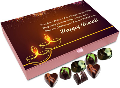 Chocholik Diwali Gift - May You Celebrate Your Diwali In The Best Way Chocolate Box - 12pc Truffles(144 g)
Chocholik Diwali Gift - May You Celebrate Your Diwali In The Best Way Chocolate Box - 12pc Truffles(144 g)