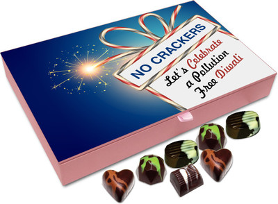 Chocholik Diwali Gift - This Diwali With Lots Of Sweets, Lights And Love Chocolate Box - 12pc Truffles(144 g)
Chocholik Diwali Gift - This Diwali With Lots Of Sweets, Lights And Love Chocolate Box - 12pc Truffles(144 g)