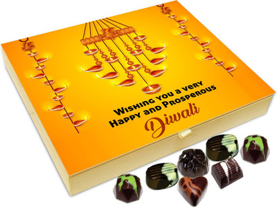 Chocholik Diwali Gift - Wishing You A Very Happy And Bright Deepawali Chocolate Box - 20pc Truffles(240 g)
Chocholik Diwali Gift - Wishing You A Very Happy And Bright Deepawali Chocolate Box - 20pc Truffles(240 g)