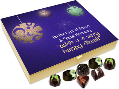 Chocholik Diwali Gift Box - On The Path Of Peace And Social Harmony Wish You Happy Diwali Chocolate Box - 20pc Truffles(240 g)
Chocholik Diwali Gift Box - On The Path Of Peace And Social Harmony Wish You Happy Diwali Chocolate Box - 20pc Truffles(240 g)