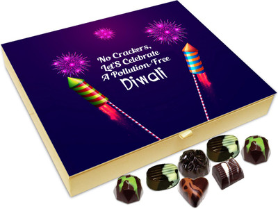 Chocholik Diwali Gift - No Crackers Let's Celebrate Pollution Free Diwali Chocolate Box - 20pc Truffles(240 g)
Chocholik Diwali Gift - No Crackers Let's Celebrate Pollution Free Diwali Chocolate Box - 20pc Truffles(240 g)