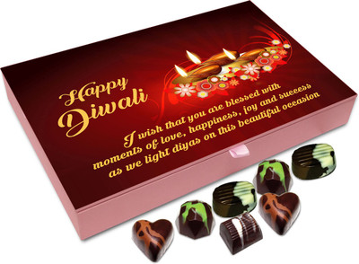 Chocholik Diwali Gift - I Wish You Are Blessed With Moments Of Love This Diwali Chocolate Box - 12pc Truffles(144 g)
Chocholik Diwali Gift - I Wish You Are Blessed With Moments Of Love This Diwali Chocolate Box - 12pc Truffles(144 g)