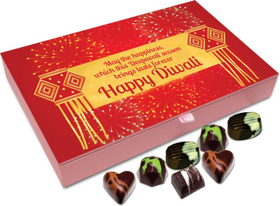 Chocholik Diwali Gift Box - May This Diwali Burn All Your Bad Times Chocolate Box - 12pc Truffles(144 g)
Chocholik Diwali Gift Box - May This Diwali Burn All Your Bad Times Chocolate Box - 12pc Truffles(144 g)