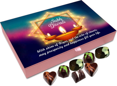 Chocholik Diwali Gift - May Prosperity Enter Your Life This Diwali Chocolate Box - 12pc Truffles(144 g)
Chocholik Diwali Gift - May Prosperity Enter Your Life This Diwali Chocolate Box - 12pc Truffles(144 g)