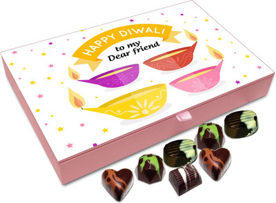 Chocholik Diwali Gift Box - This Deepawali Festival Bring Positivity Chocolate Box - 12pc Truffles(144 g)
Chocholik Diwali Gift Box - This Deepawali Festival Bring Positivity Chocolate Box - 12pc Truffles(144 g)