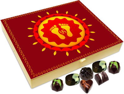 Chocholik Diwali Gift Box - May We All Get Wonderful Blessing On This Diwali Chocolate Box - 20pc Truffles(240 g)
Chocholik Diwali Gift Box - May We All Get Wonderful Blessing On This Diwali Chocolate Box - 20pc Truffles(240 g)