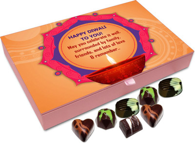 Chocholik Diwali Gift - May You Celebrate Diwali Surrounded By Family Chocolate Box - 12pc Truffles(144 g)
Chocholik Diwali Gift - May You Celebrate Diwali Surrounded By Family Chocolate Box - 12pc Truffles(144 g)