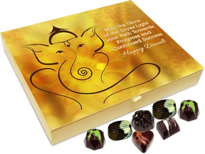Chocholik Diwali Gift Box - May The Light Of Diwali Candles Show Us Path Of Continuous Progress Chocolate Box - 20pc Truffles(240 g)
Chocholik Diwali Gift Box - May The Light Of Diwali Candles Show Us Path Of Continuous Progress Chocolate Box - 20pc Truffles(240 g)
