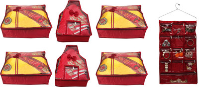 Zadmus Designer Premium Satin Saree & Blouse Cover, Combo Pack Of 4 Saree Cover, 2 Blouse Cover & 1 Accessories Storage Hanging Bag scov18_m X4 + scov22_m X2 + hacov25_13z_m(Maroon)
Zadmus Designer Premium Satin Saree & Blouse Cover, Combo Pack Of 4 Saree Cover, 2 Blouse Cover & 1 Accessories Storage Hanging Bag scov18_m X4 + scov22_m X2 + hacov25_13z_m(Maroon)
