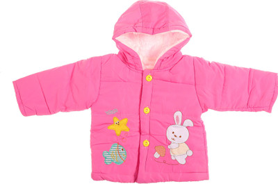 Zonko Style Full Sleeve Printed Baby Boys & Baby Girls Jacket, Pink