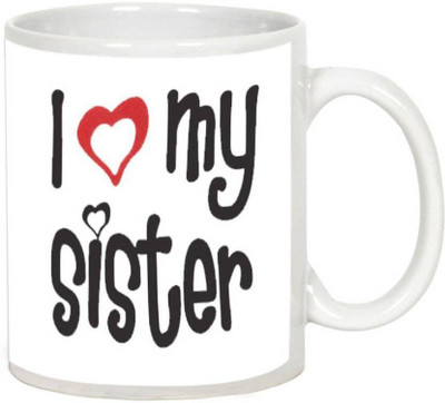 ME&YOU Gifts On Birthday Anniversary Rakhi Bhai Dooj For Sis; I Love My Sister (IDuplicate106) Printed Ceramic Mug(325 ml), Multicolor
ME&YOU Gifts On Birthday Anniversary Rakhi Bhai Dooj For Sis; I Love My Sister (IDuplicate106) Printed Ceramic Mug(325 ml), Multicolor
