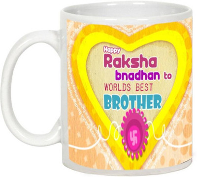 ME&YOU Gifts For Bro On Raksha bandha; World's Best Brother (IDuplicate64) Printed Ceramic Mug(325 ml), Multicolor
ME&YOU Gifts For Bro On Raksha bandha; World's Best Brother (IDuplicate64) Printed Ceramic Mug(325 ml), Multicolor