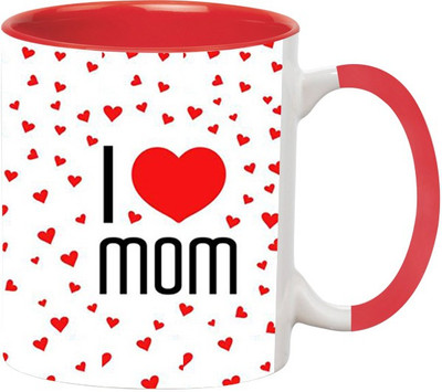 Ashvah Happy Mother's Day 1330 Ceramic Mug(350 ml), Red