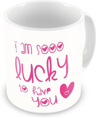 ME&YOU Gifts On Birthday Rakhi Bhai Dooj Anniversary For Sister Sis; I Am So Lucky To Have You (IDuplicate78) Printed Ceramic Mug(325 ml), Pink
ME&YOU Gifts On Birthday Rakhi Bhai Dooj Anniversary For Sister Sis; I Am So Lucky To Have You (IDuplicate78) Printed Ceramic Mug(325 ml), Pink