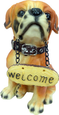 FABZONE Fengshui Welcome Dog Tabel Showcase Home room décor Statue Diwali Decorative Showpiece Figurine Decorative Showpiece - 15 cm(Polyresin, Multicolor)
FABZONE Fengshui Welcome Dog Tabel Showcase Home room décor Statue Diwali Decorative Showpiece Figurine Decorative Showpiece - 15 cm(Polyresin, Multicolor)