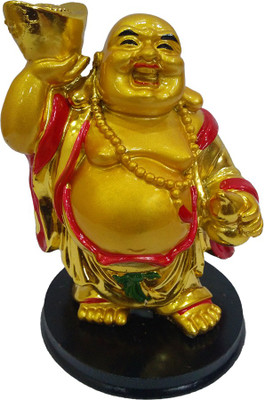 FABZONE Gold Plated Fengshui Lord Laughing Buddha Statue God Good Luck Charm Sculputer Handicraft Idol Diwali Decorative Spiritual Puja Vastu Showpiece Figurine - Religious Pooja Gift Item & Murti for Mandir / Temple / Home / Office Decorative Showpiece -
FABZONE Gold Plated Fengshui Lord Laughing Buddha Statue God Good Luck Charm Sculputer Handicraft Idol Diwali Decorative Spiritual Puja Vastu Showpiece Figurine - Religious Pooja Gift Item & Murti for Mandir / Temple / Home / Office Decorative Showpiece -