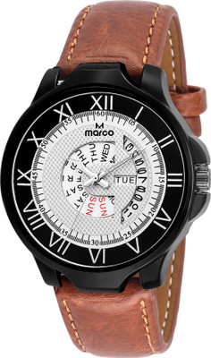 MARCO DAY N DATE MR-GR3056-WHT-BRW Watch - For Men