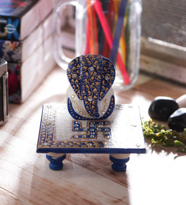 eCraftIndia Riddi Siddhi with Blue Swastik Marble All Purpose Chowki(Multicolor, Pack of 1)
eCraftIndia Riddi Siddhi with Blue Swastik Marble All Purpose Chowki(Multicolor, Pack of 1)
