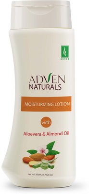 Adven Naturals Moisturizing Lotion with Aloevera & Almond Oil (Pack of two)(400.0 ml)
Adven Naturals Moisturizing Lotion with Aloevera & Almond Oil (Pack of two)(400.0 ml)