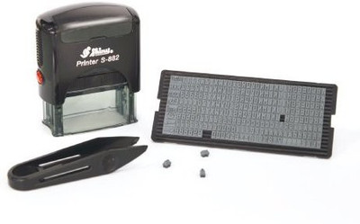 ELEGANZA Shiny Self Inking Stamp Printing Kit DIY Set S-882 Self Inking Stamp(12 x 5 x 2 cm, Black)
ELEGANZA Shiny Self Inking Stamp Printing Kit DIY Set S-882 Self Inking Stamp(12 x 5 x 2 cm, Black)