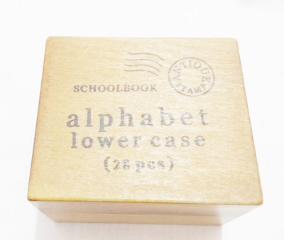 golden ALPHABATE STAMP RUBBER STAMP(SMALL, ANY COLOUR)