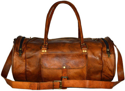 iHandikart Handmade Leather Bag | Duffle Bag | Travel Bag | Gym & Yoga Bag | Luggage Bag | 24"x 11" x 11" Travel Duffel Bag(Brown)
iHandikart Handmade Leather Bag | Duffle Bag | Travel Bag | Gym & Yoga Bag | Luggage Bag | 24"x 11" x 11" Travel Duffel Bag(Brown)
