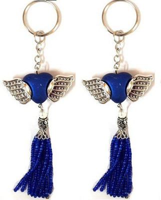 MM Set of 2 Fashionable Blue Keychain Heart shaped with Wings Premium Charm Pendant Key Chain, Key Chain
MM Set of 2 Fashionable Blue Keychain Heart shaped with Wings Premium Charm Pendant Key Chain, Key Chain