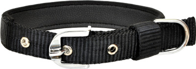 Leather Craft Dog Everyday Collar(, Black