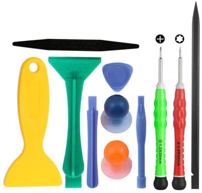 Buyyart Professional Cell Phone Screwdriver Set Repair Opening Tool Kit for iPhone 6/ 6S/ iPhone 5/ 5S/ 4/ 4S Standard Screwdriver Set(Pack of 1), Multicolor
Buyyart Professional Cell Phone Screwdriver Set Repair Opening Tool Kit for iPhone 6/ 6S/ iPhone 5/ 5S/ 4/ 4S Standard Screwdriver Set(Pack of 1), Multicolor