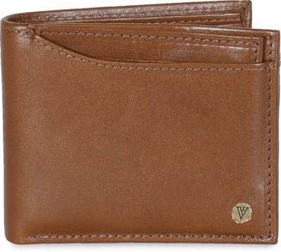 Van Heusen Men Casual Brown Genuine Leather Wallet(12 Card Slots), Tan