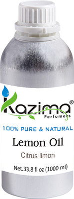 KAZIMA Lemon Essential Oil (1000ML) 100% Pure Natural & Undiluted For Skin care & Hair treatment(1000 ml)
KAZIMA Lemon Essential Oil (1000ML) 100% Pure Natural & Undiluted For Skin care & Hair treatment(1000 ml)