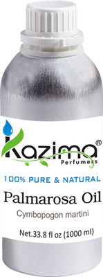KAZIMA Palmarosa Essential Oil (1000ML) 100% Pure Natural & Undiluted For Skin care & Hair treatment(1000 ml)
KAZIMA Palmarosa Essential Oil (1000ML) 100% Pure Natural & Undiluted For Skin care & Hair treatment(1000 ml)