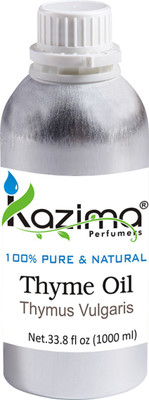 KAZIMA Thyme Essential Oil (1000ML) 100% Pure Natural & Undiluted For Skin care & Hair treatment(1000 ml)
KAZIMA Thyme Essential Oil (1000ML) 100% Pure Natural & Undiluted For Skin care & Hair treatment(1000 ml)