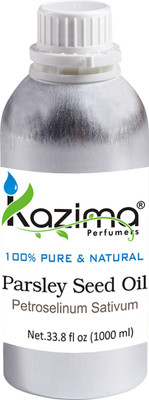 KAZIMA Parsley Seed Essential Oil (1000ML) 100% Pure Natural & Undiluted For Skin care & Hair treatment(1000 ml)
KAZIMA Parsley Seed Essential Oil (1000ML) 100% Pure Natural & Undiluted For Skin care & Hair treatment(1000 ml)