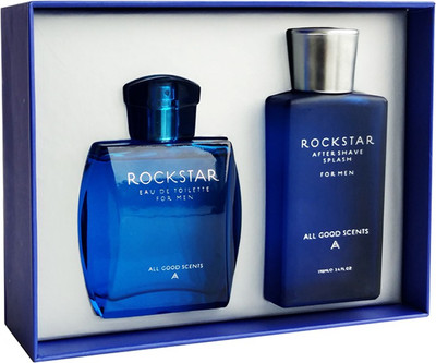 All good scents Rockstar Perfume+ Aftershave Splash Combo Set