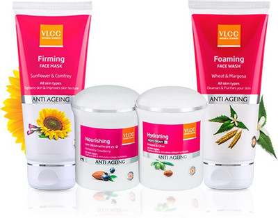 VLCC "VLCC Anti Aging Regime 280(gm Face Wash 80gm + Face Mask 80gm + Day Cream 50gm + Night Cream 50gm )"(Set of 1)
VLCC "VLCC Anti Aging Regime 280(gm Face Wash 80gm + Face Mask 80gm + Day Cream 50gm + Night Cream 50gm )"(Set of 1)