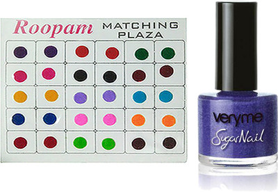 Oriflame Sweden Bindi with VERY ME SUGAR NAIL POLISH - Purple Berry(8ml)(Set of 2)