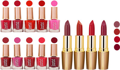 Aroma Care Wholesale Rate Combo Of Nail Polish And RG Lipstick 68(Set of 2)