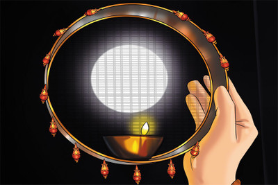 Karva Chauth poster Poster Paper Print(18 inch X 12 inch, Rolled)