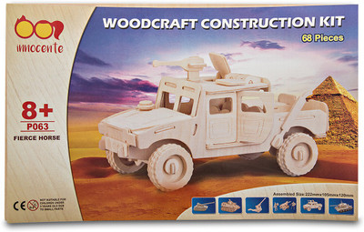 Spice Innocente Innocente Beige Wooden Fierce Horse Jeep Construction Kit(68 Pieces)
Spice Innocente Innocente Beige Wooden Fierce Horse Jeep Construction Kit(68 Pieces)