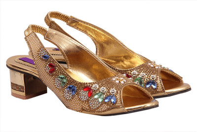 Fashbeat Women Golden Heels