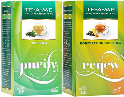 TE-A-ME Honey Lemon Tea & Natural Green Tea Combo Honey, Lemon Green Tea Bags Box(50 Bags)
TE-A-ME Honey Lemon Tea & Natural Green Tea Combo Honey, Lemon Green Tea Bags Box(50 Bags)