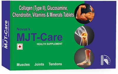 Novus's MJT-CARE Joint Support Supplement | Glucosamine + Chondroitin + Collagen + Garlic + Micronutrients (30 Tablets)(30 No)
Novus's MJT-CARE Joint Support Supplement | Glucosamine + Chondroitin + Collagen + Garlic + Micronutrients (30 Tablets)(30 No)
