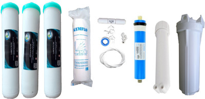 Earth Ro System 1 Year RO service Kit with Jacco Inline set and vontron membrane Solid Filter Cartridge(0.001, Pack of 11)
Earth Ro System 1 Year RO service Kit with Jacco Inline set and vontron membrane Solid Filter Cartridge(0.001, Pack of 11)