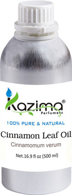 KAZIMA Cinnamon leaf (Dalchini) Oil (500ML) 100% Pure Natural & Undiluted For Skin care & Hair treatment(500 ml)
KAZIMA Cinnamon leaf (Dalchini) Oil (500ML) 100% Pure Natural & Undiluted For Skin care & Hair treatment(500 ml)