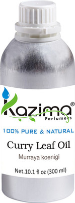 KAZIMA Curry Leaf Essential Oil (300ML) 100% Pure Natural & Undiluted For Skin care & Hair treatment(300 ml)