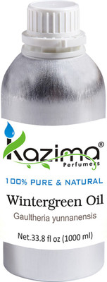 KAZIMA Wintergreen Essential Oil (1000ML) 100% Pure Natural & Undiluted For Skin care & Hair treatment(1000 ml)
KAZIMA Wintergreen Essential Oil (1000ML) 100% Pure Natural & Undiluted For Skin care & Hair treatment(1000 ml)