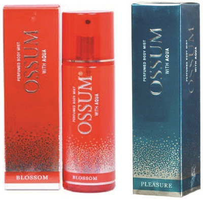 OSSUM PLEASURE PERFUMED BODY MIST 115 ML + BLOSSOM PERFUMED 115 ML Body Mist - For Women(115 ml, Pack of 2)
OSSUM PLEASURE PERFUMED BODY MIST 115 ML + BLOSSOM PERFUMED 115 ML Body Mist - For Women(115 ml, Pack of 2)