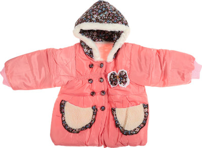 Zonko Style Full Sleeve Printed Baby Boys & Baby Girls Jacket, Pink